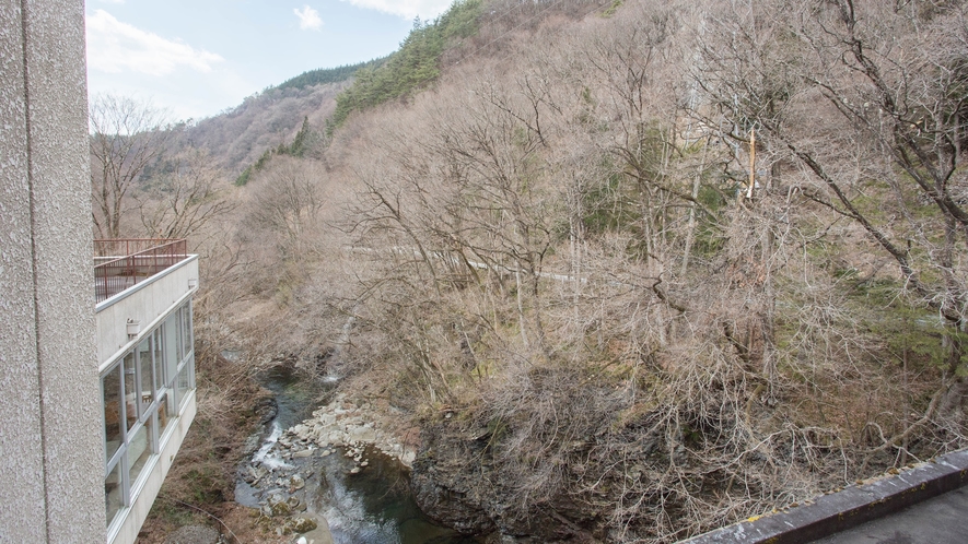 *【お部屋（和室10畳からの眺め一例】山梨の自然にふれる旅を。