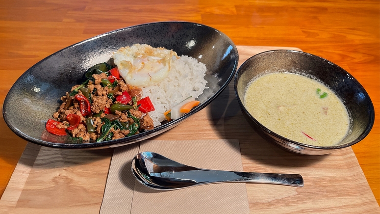 【和室6畳】＼滞在中に使えるタイ料理お食事券1000円分付き／和室のバルコニー付個室ツイン