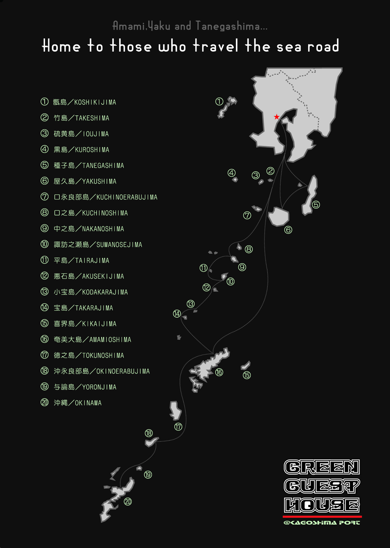 奄美、屋久、種子島...海道を行く人々の家