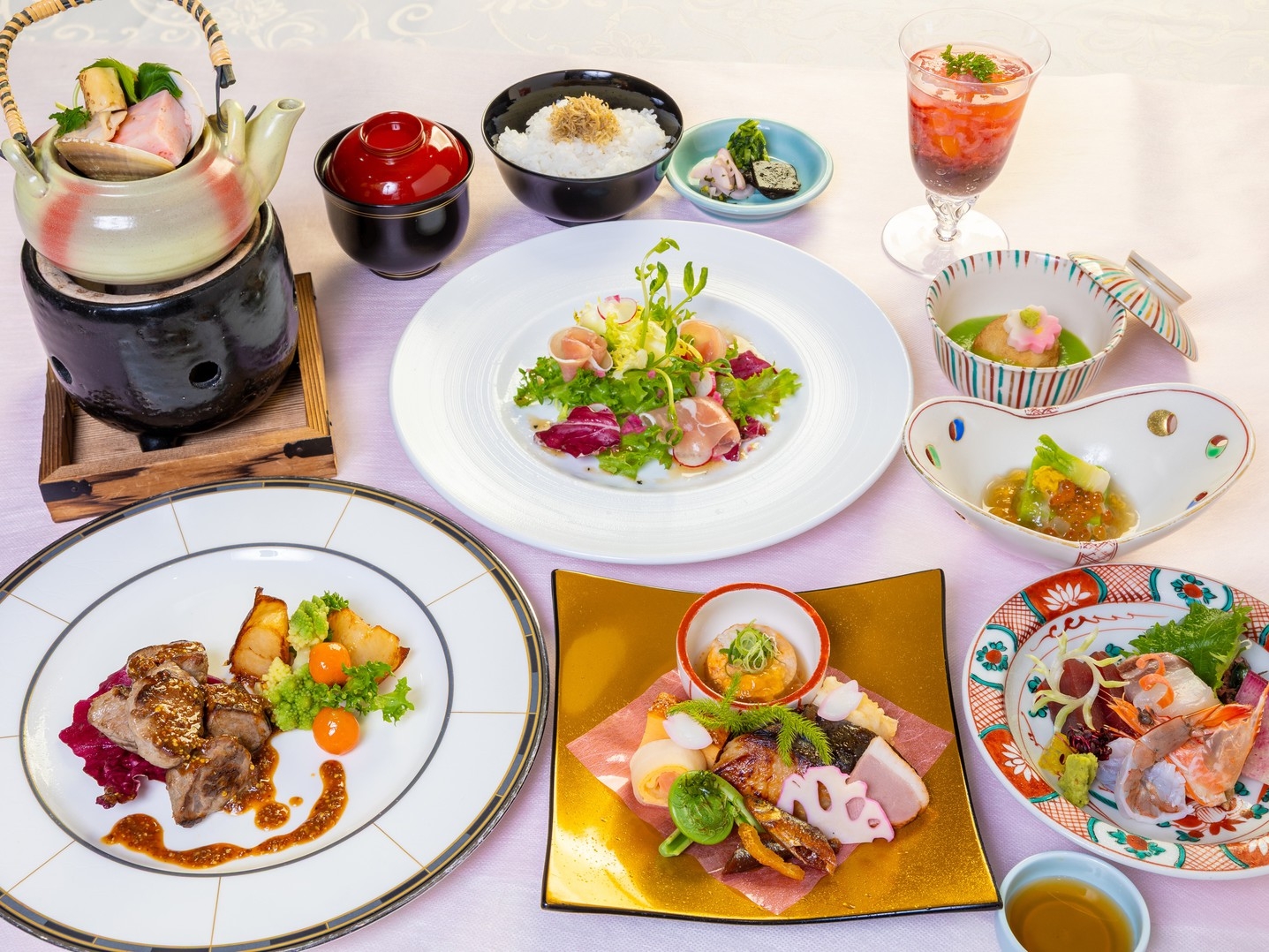 和洋折衷会席ディナー＆日替わり朝食（奇数日は和朝食、偶数日は洋定食でご用意）2食付プラン♪