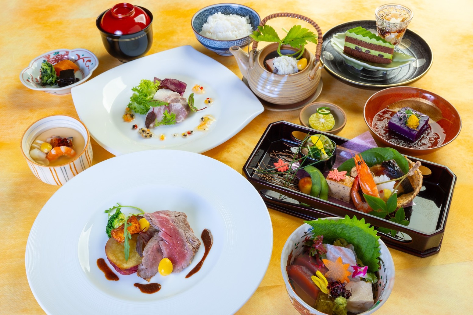 和洋折衷会席ディナープラン♪（1泊2食付）