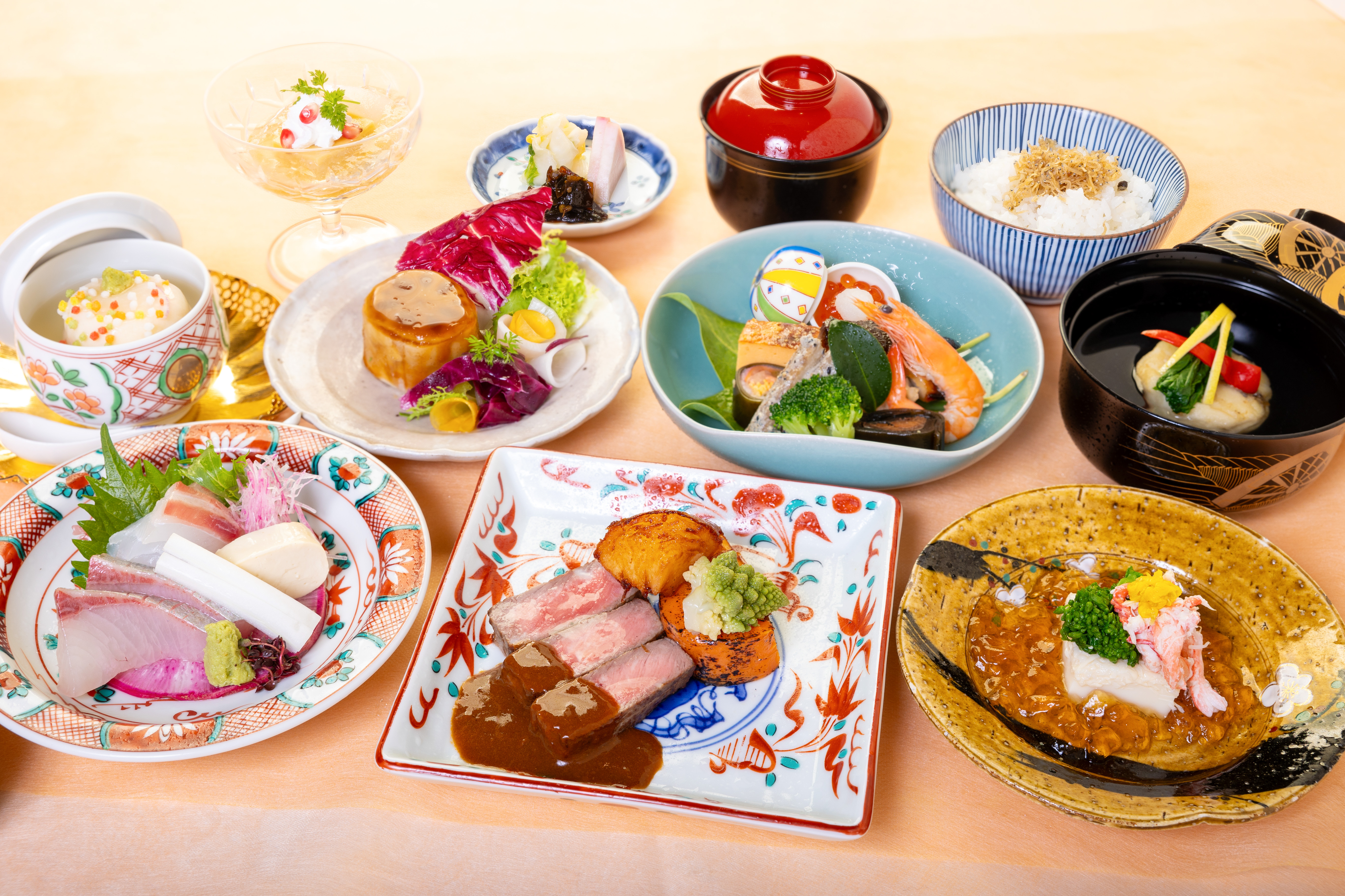 2025冬の和洋折衷会席ご夕食（一例）