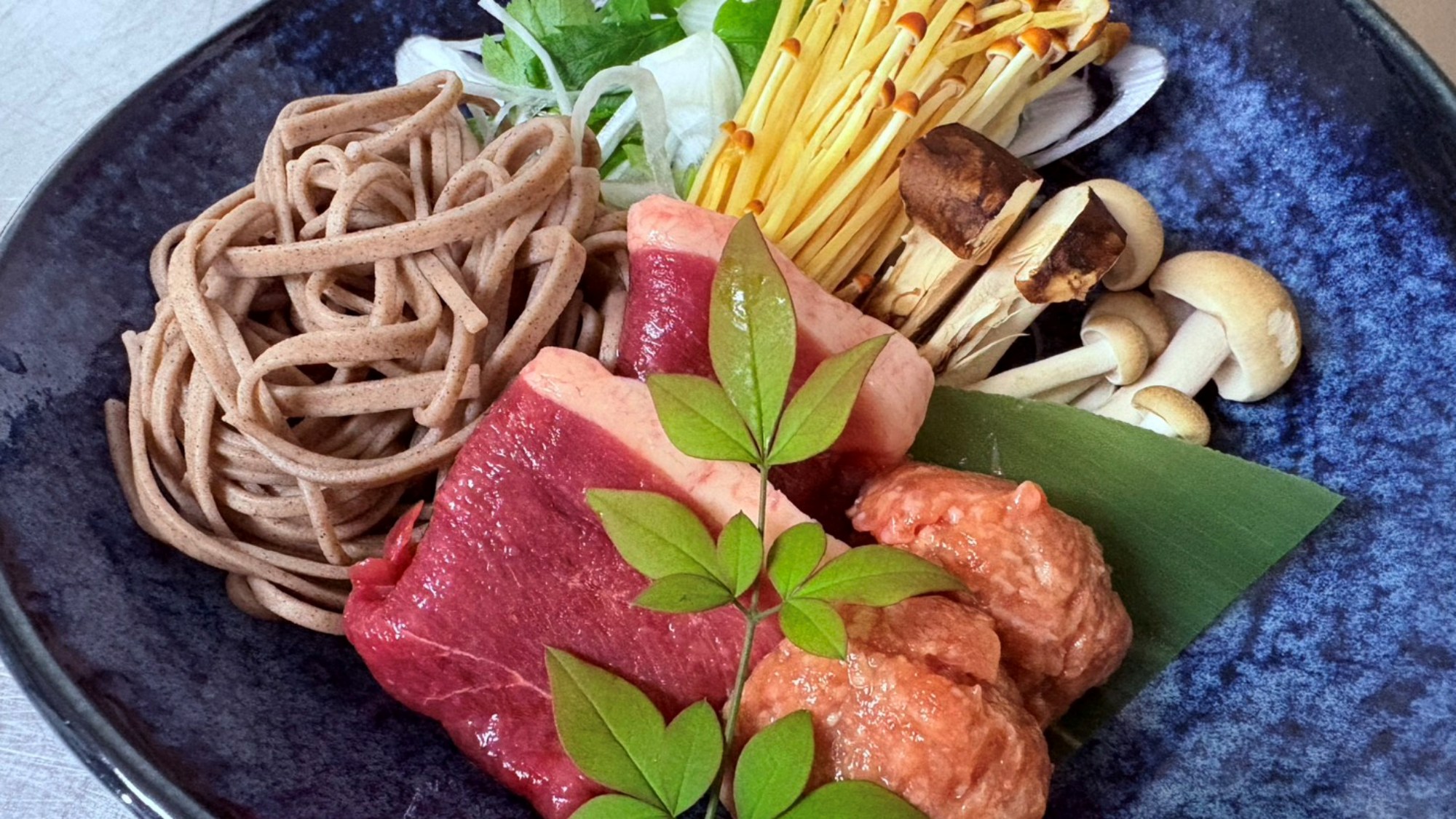 *【ジビエ会席】松コースの鴨鍋です。