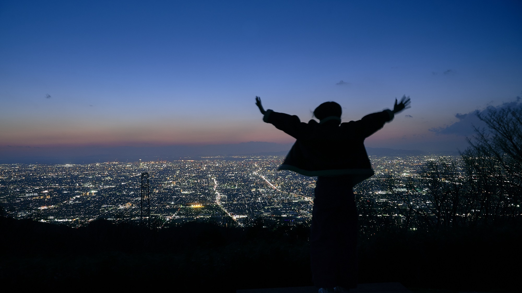 *生駒山からの素晴らしい景色をお楽しみください。