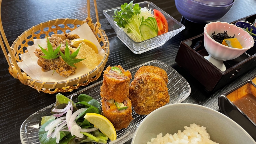 【ジビエ揚物膳】奈良県産のジビエをご賞味ください