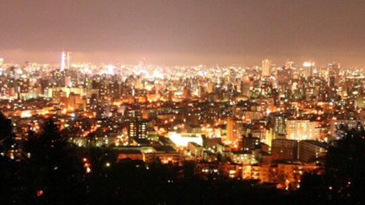 旭山記念公園の夜景