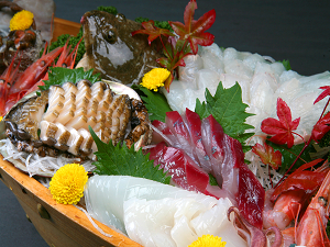 【DXプラン】船盛＆アワビ踊り焼き＆刺身＋ノドグロ＋オコゼ★犬禁止【会場食テーブル】