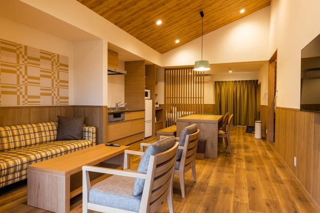 【朝食はお部屋でゆったり・夕食はホテルレストランでカニフルコース】プライベート空間を貸切ヴィラで満喫