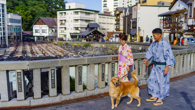 【大切なワンちゃんも一緒】愛犬と草津旅♪群馬の恵み 上州牛と上州麦豚しゃぶしゃぶ＜2食付＞