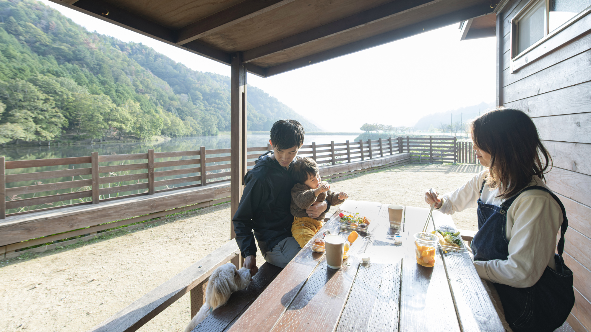 *【朝食】お外で朝食を食べることもできます