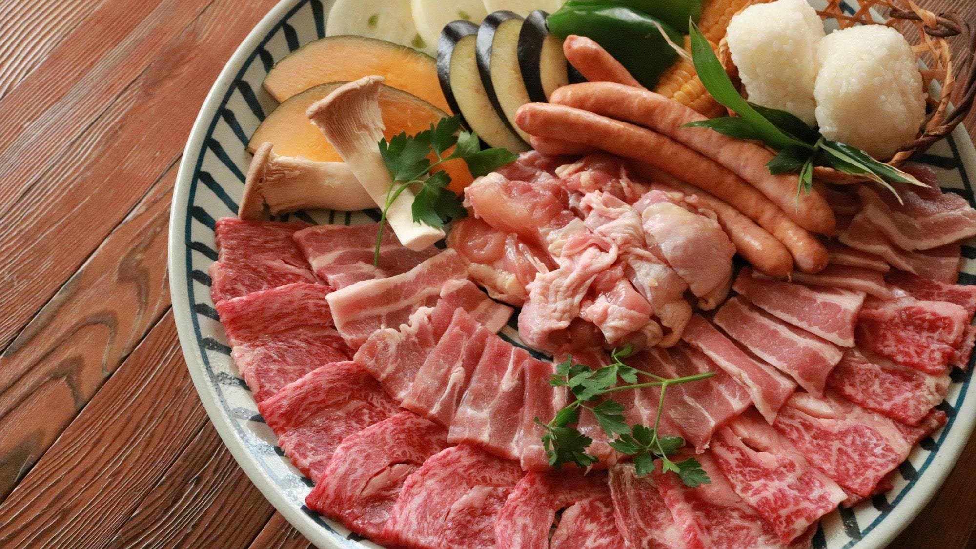 【部屋食/海鮮付BBQコース】海鮮とお肉を満喫！絶景の美肌温泉 × 贅沢BBQを楽しむ贅沢な休日