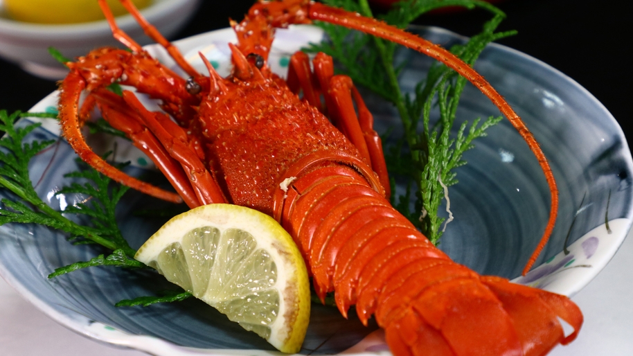 【プレミアム】伊勢海老2尾×鮑×平目活造り×宝楽焼×手こね寿司orカキ飯