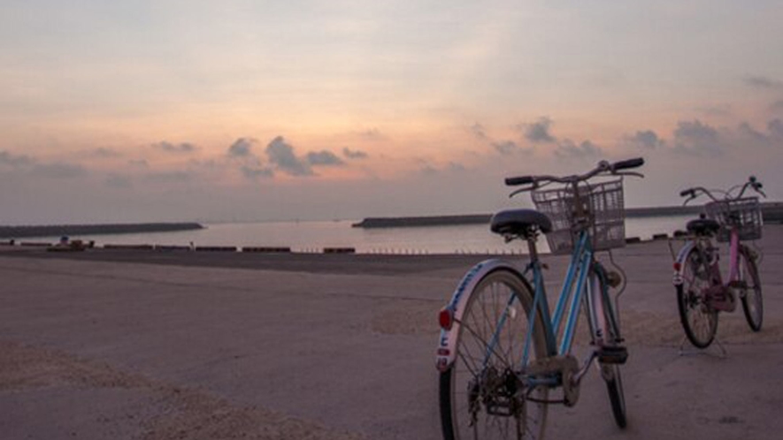 *【朝陽】日の出なら港が一番のスポット！早起きして自転車でひとっ走り見に行きましょう♪