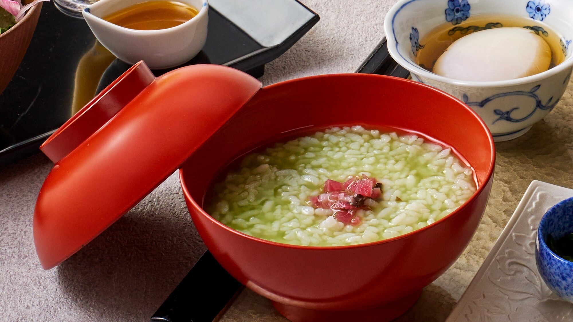 【京朝食】冷やし抹茶粥