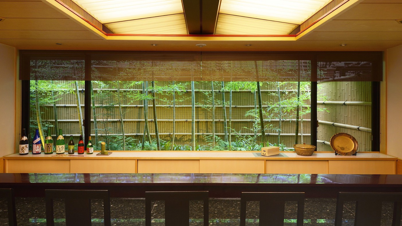 ◆日本料理 嵯峨 カウンターからの眺め