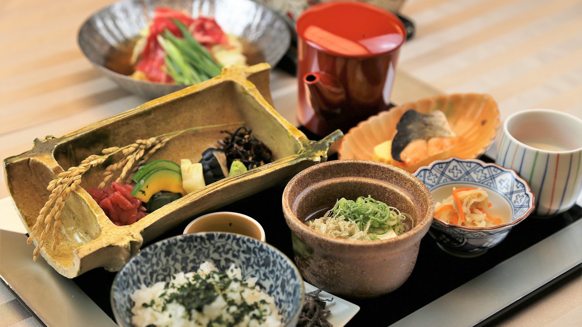 朝からお鍋でほっこり、京都名物ぶぶ漬けと朝鍋朝食の和朝食膳付き《朝食付き》
