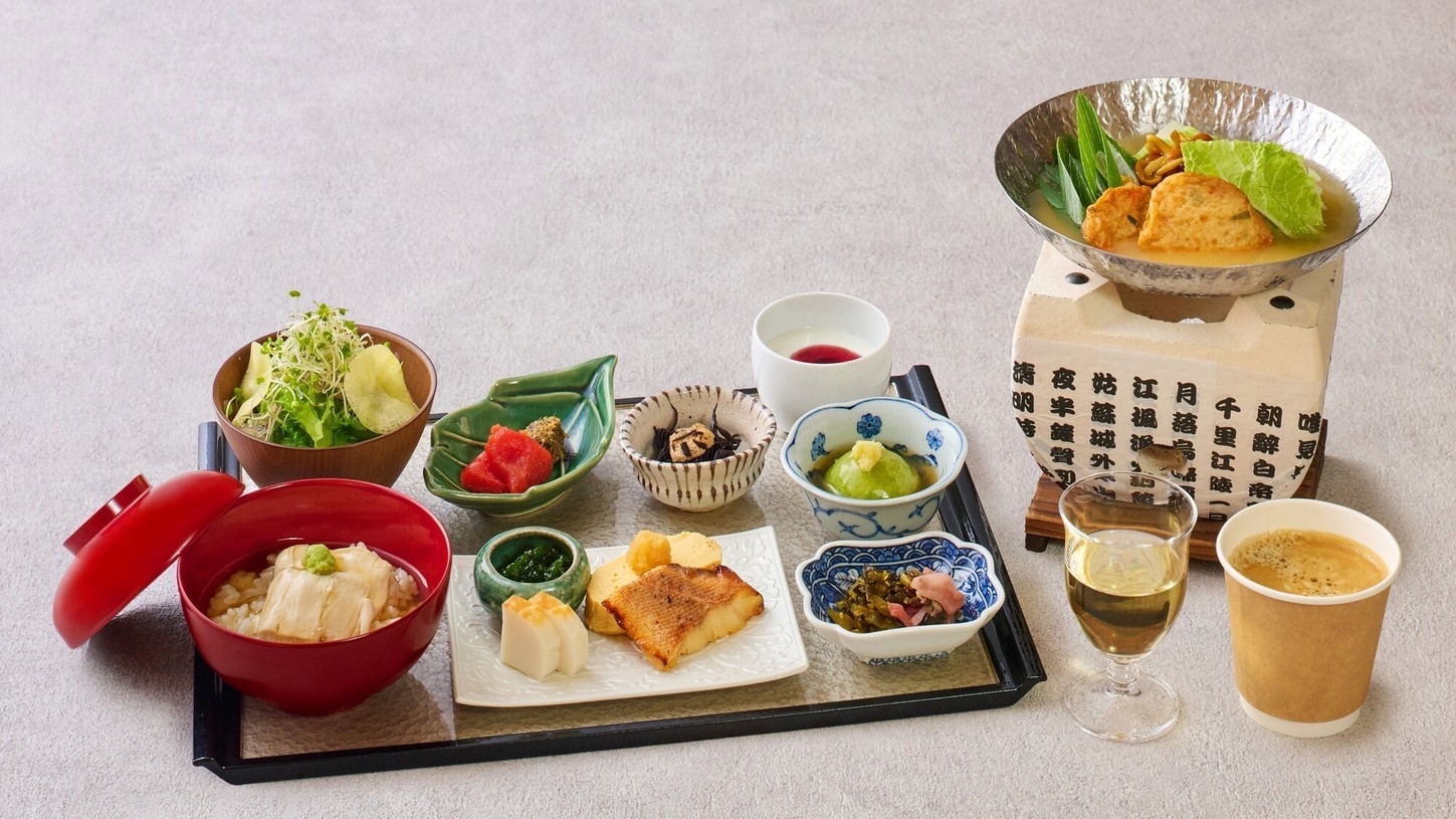 【直前割】思い立ったらお得にご予約！選べるご飯と相性抜群なご飯のお供を添えた和の京朝食を《朝食付き》