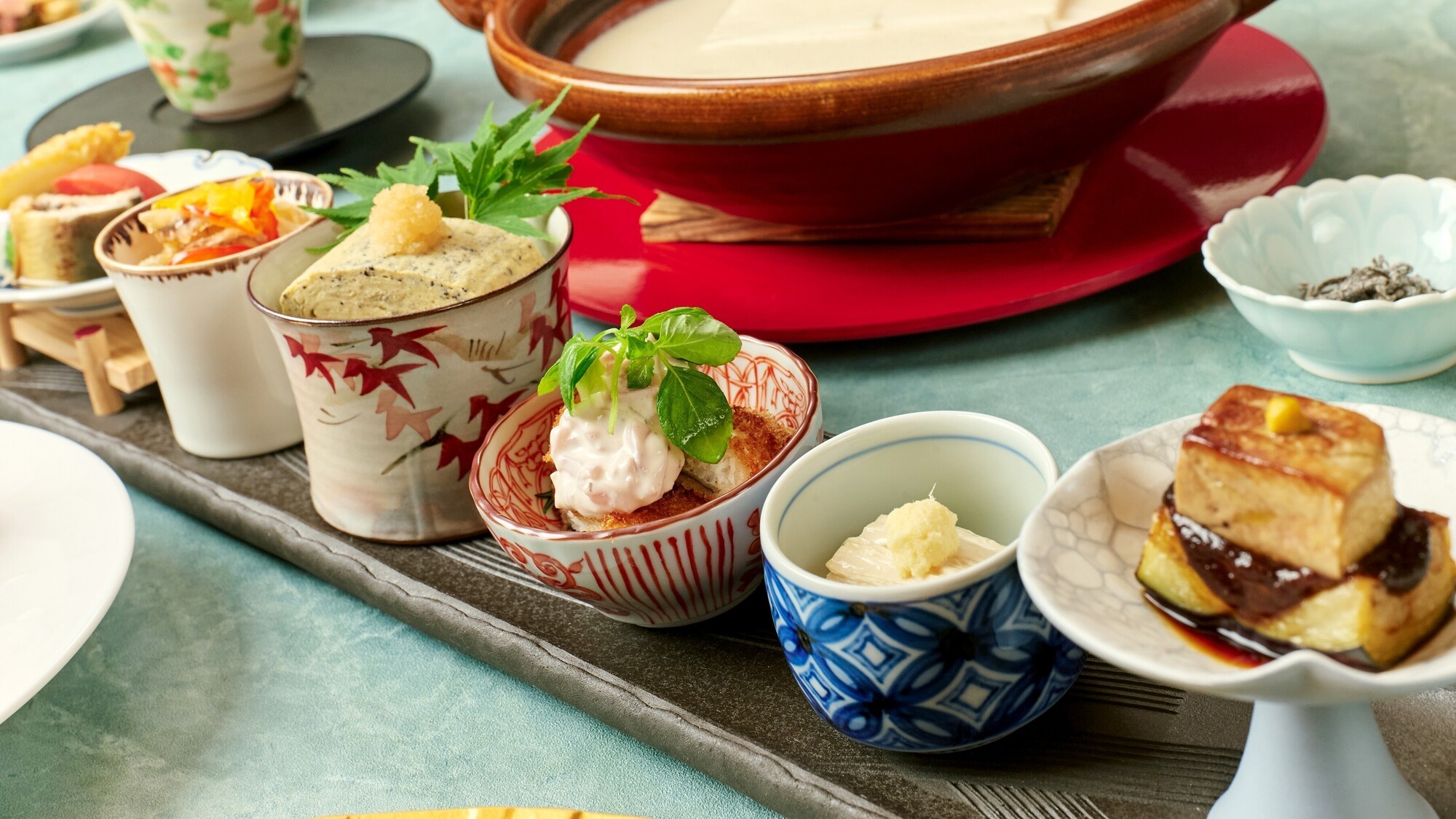 ◆【京の味覚を色々楽しむ　葵】鱧や鮎などを味わう山鉾盛り