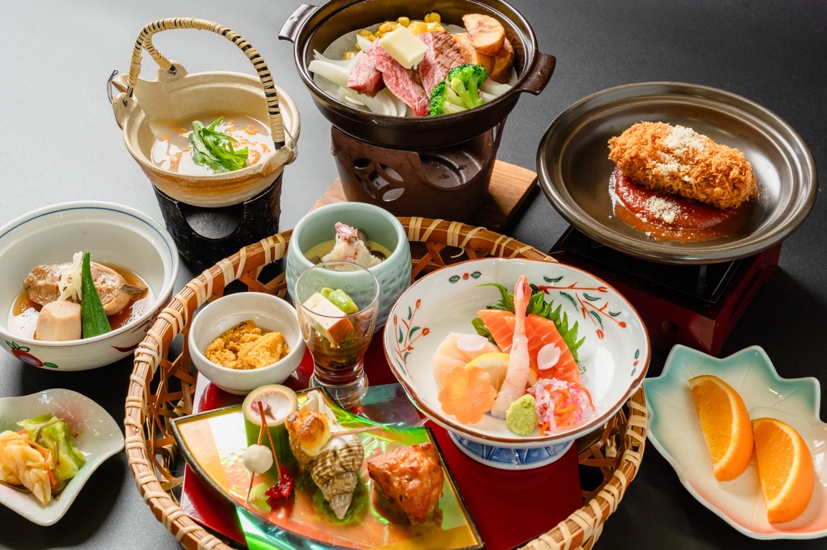 ２０２６夕食アップ　うに土瓶蒸し付