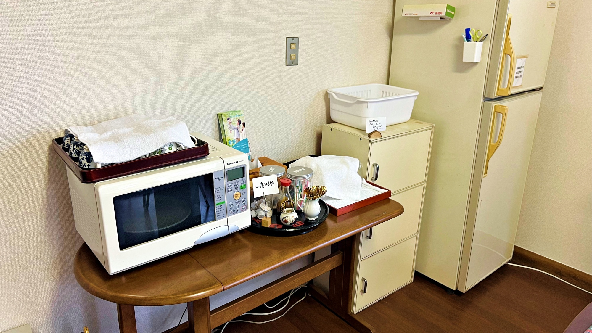 * 共同の電子レンジや冷蔵後がございます～ご自由にご利用ください～
