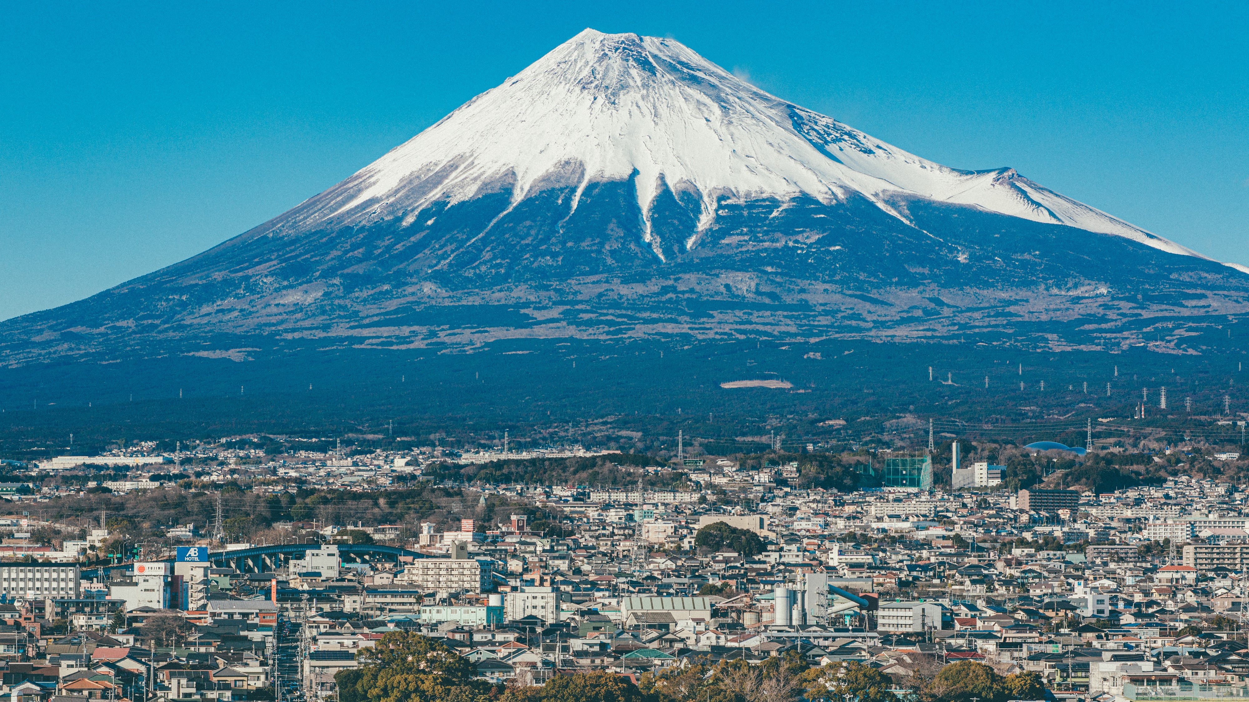 ホテルより富士山