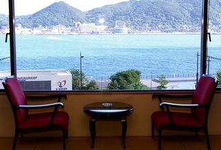 春帆楼のお部屋からの眺望