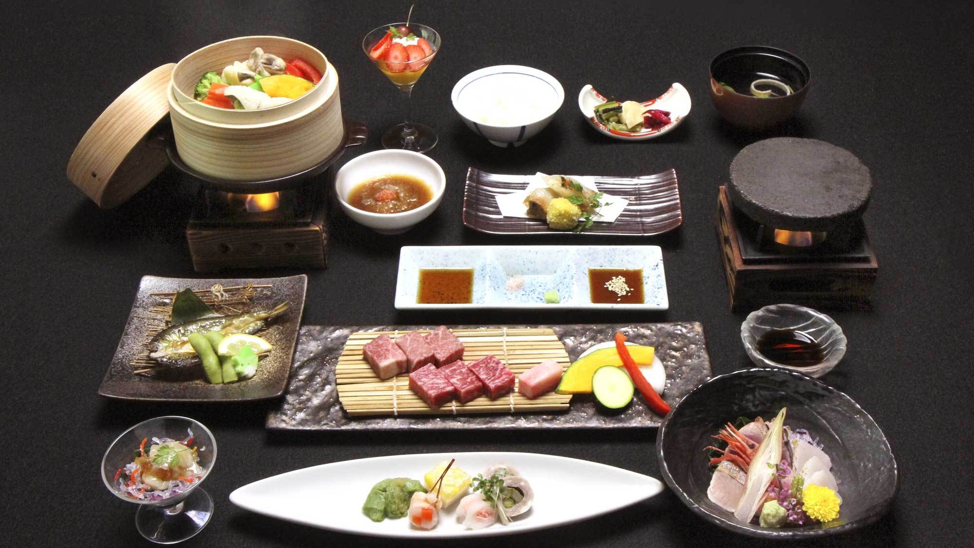 【料理重視】特選上州和牛のおすすめ部位の食べ比べ♪プレミアムプラン《TANIGAWAコース》1泊2食