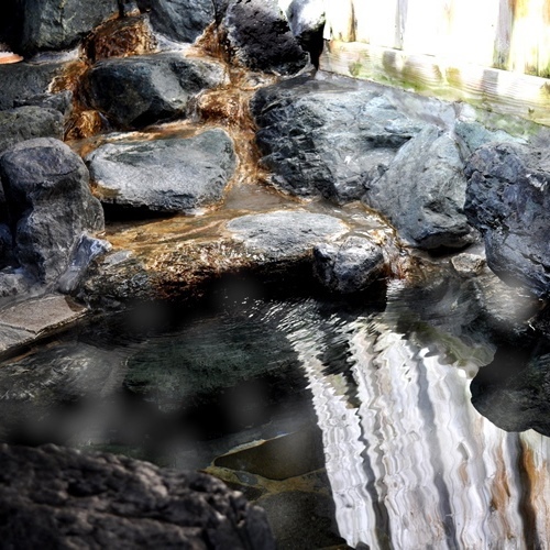 Natural hot spring with beautiful skin