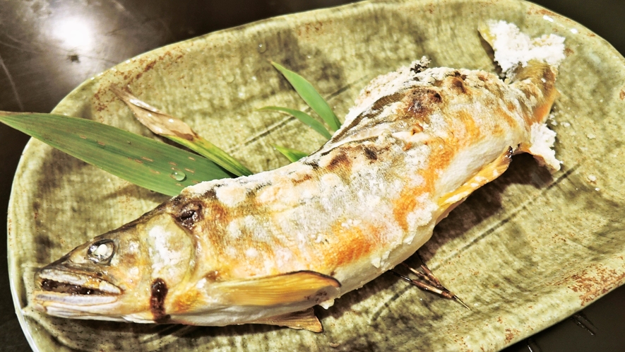 *【夕食一例】主人自ら釣る鮮度抜群の川魚。