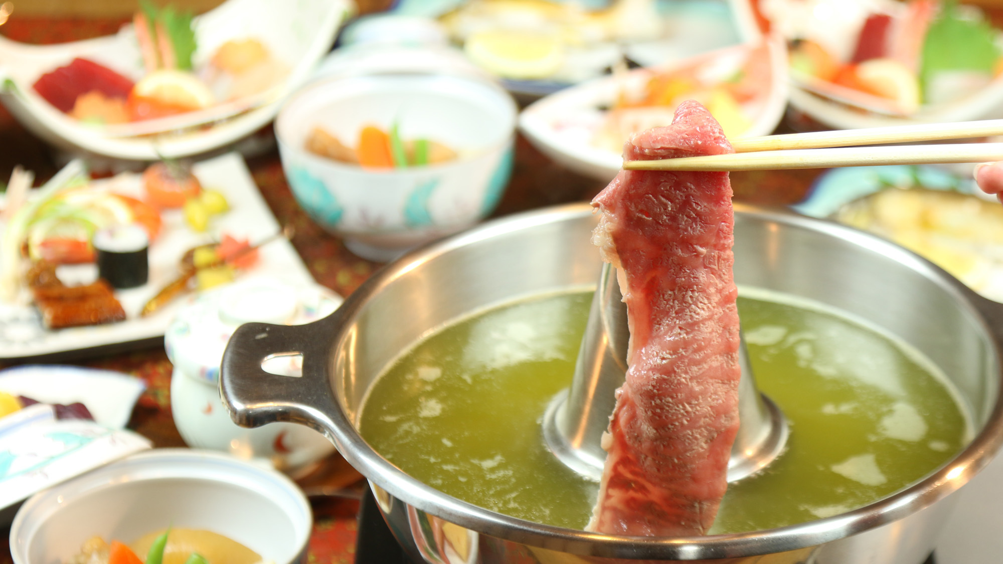 ★翆月★【国産黒毛和牛×お茶しゃぶしゃぶ】お部屋食★たまおこすお茶しゃぶしゃぶプラン