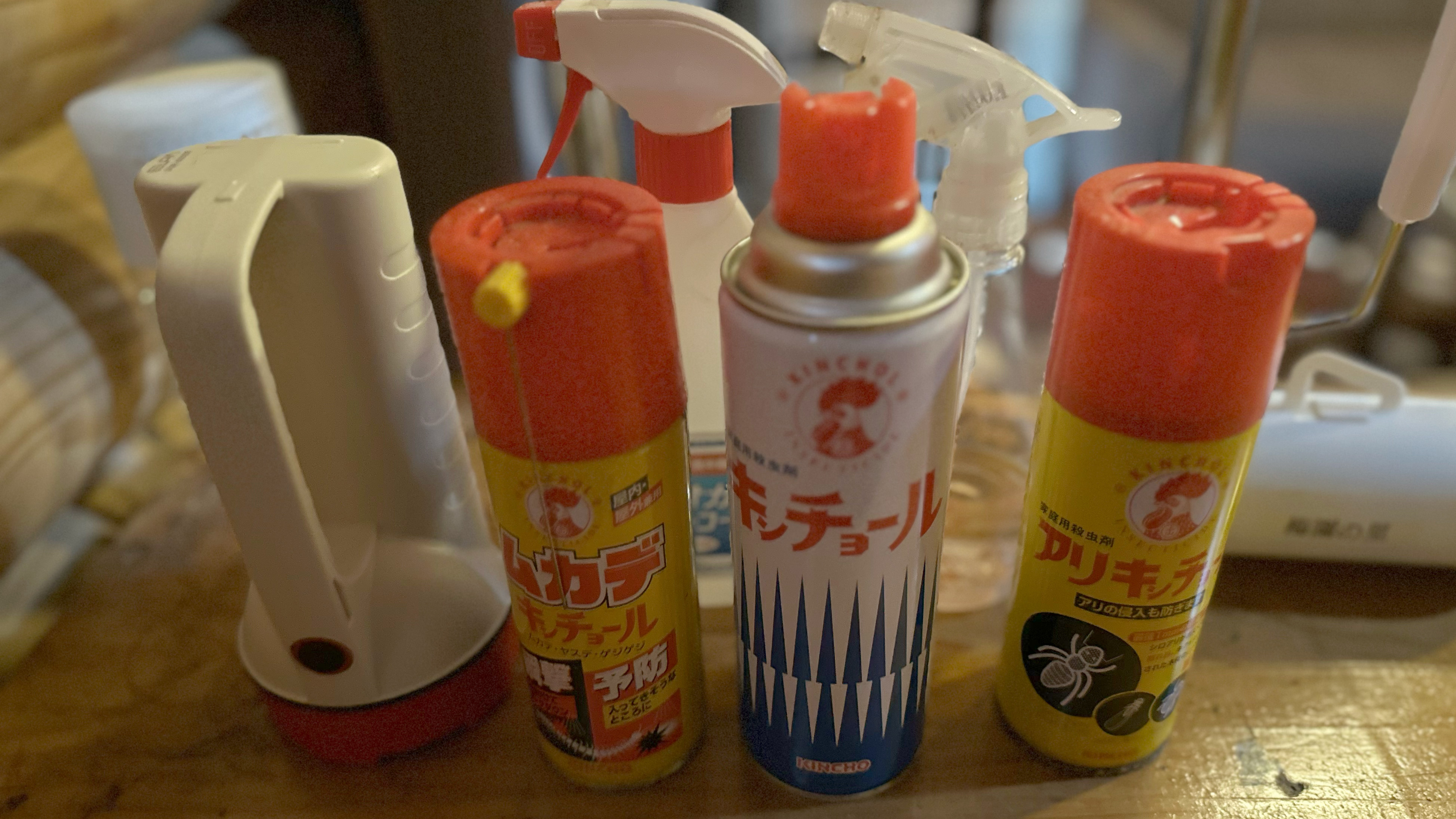 虫除けスプレー等も完備