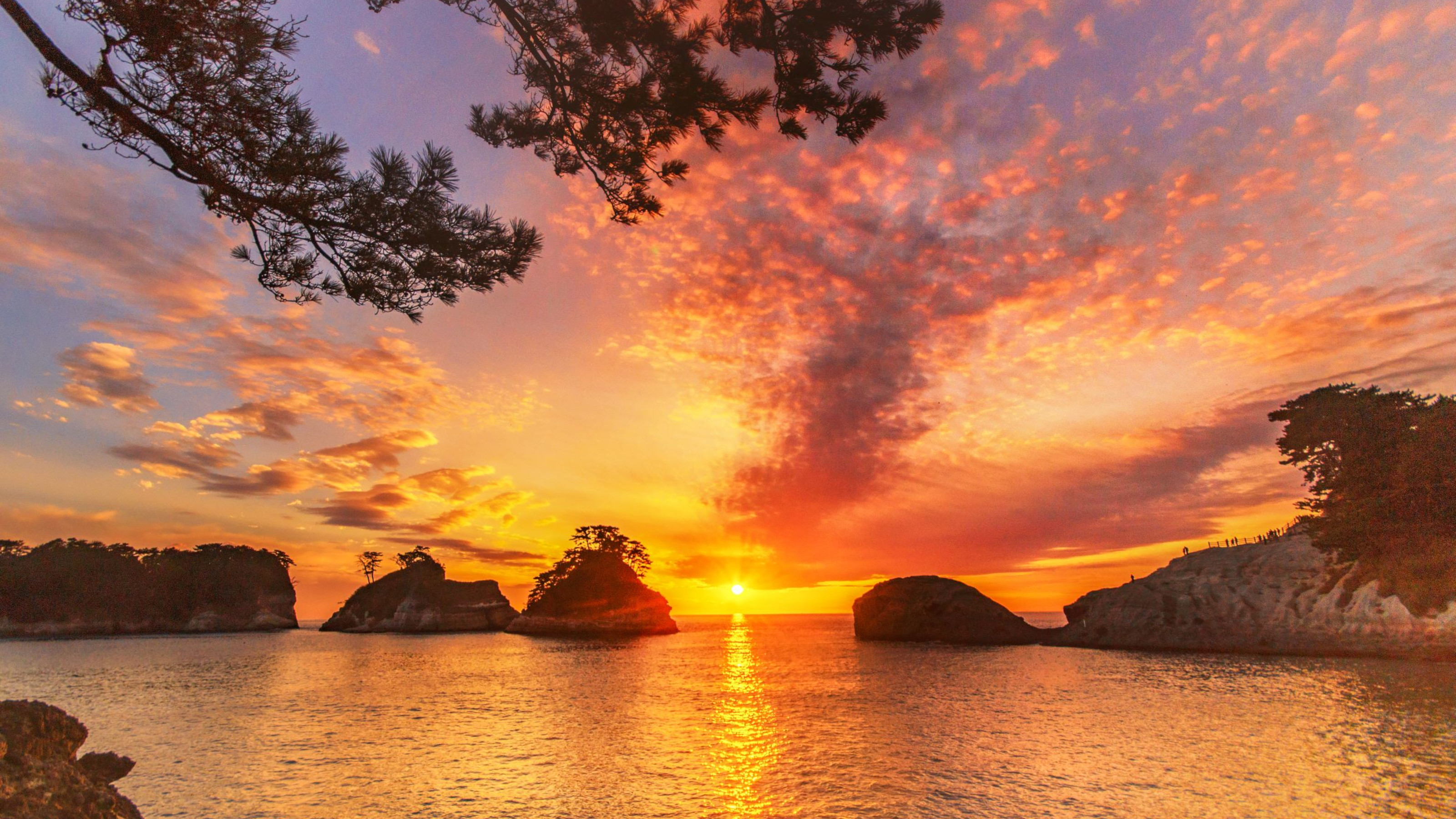 堂ヶ島の夕日