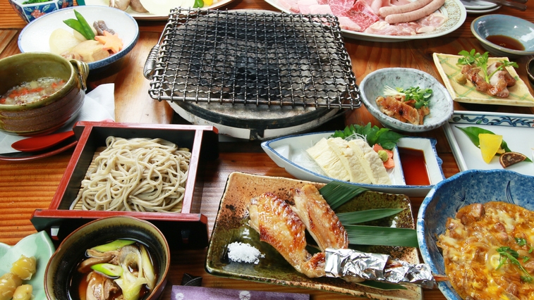 ◆人気NO.1！グレードアップ◆地鶏品評会「味」1位を獲得！奥久慈しゃもの贅沢フルコース