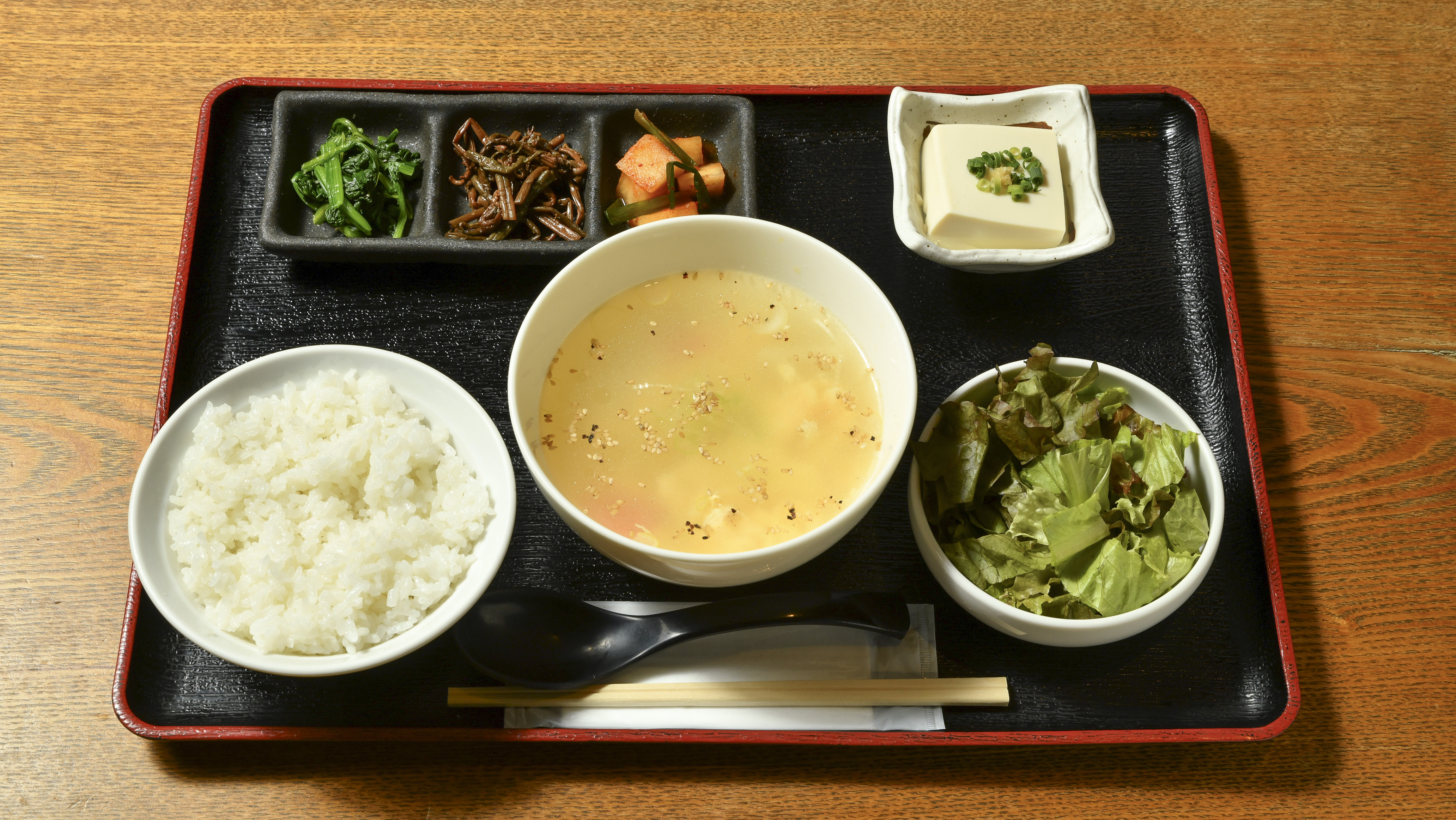 ■朝食　玉子スープ