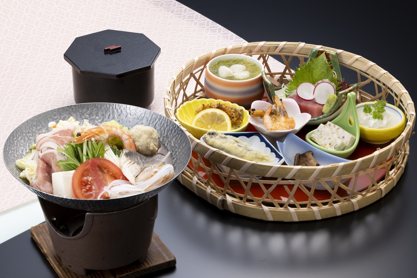 【平日限定】1日5組 籠いっぱいの彩り・四季花膳プラン