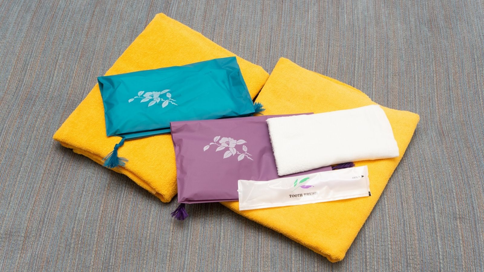 客室に用意されていなくてもフロントでご用意しているアメニティもございます