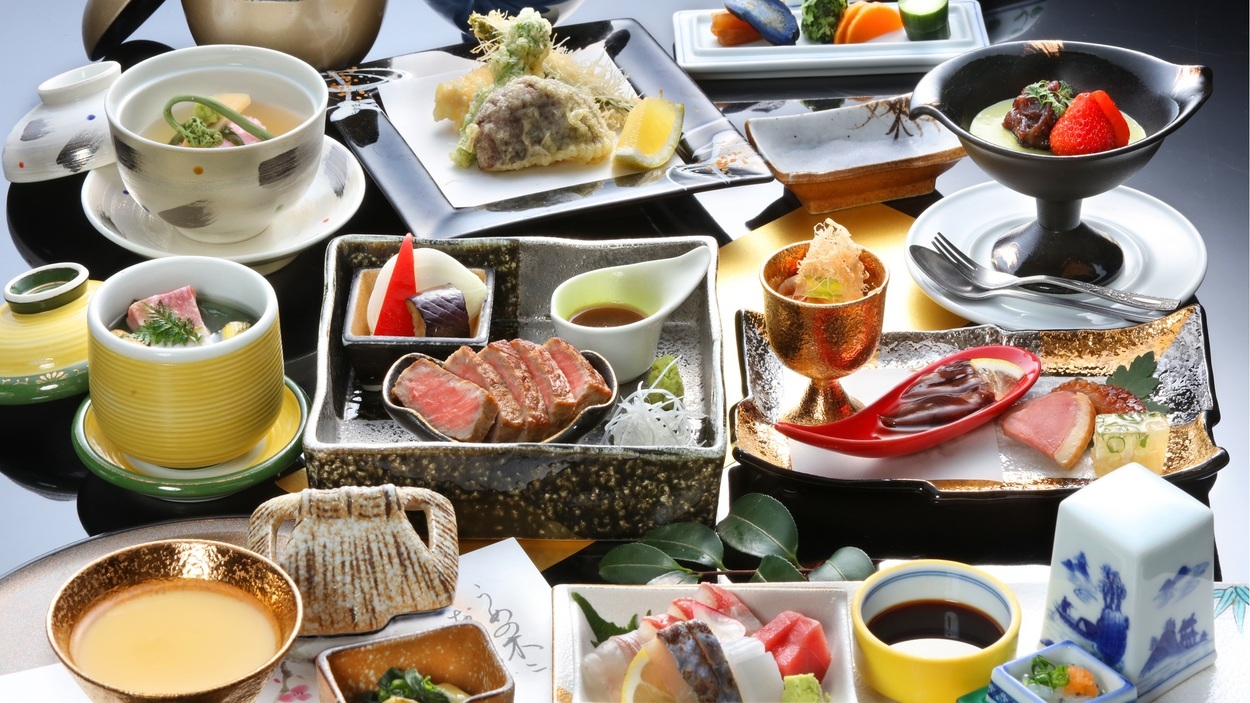 【スタンダード会席】ふくせんかの定番！地元の食材を使用した女将イチオシプラン♪＜2食付＞※ペット不可