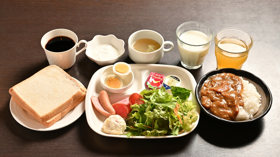 【朝食】選べる洋食とカレーライス