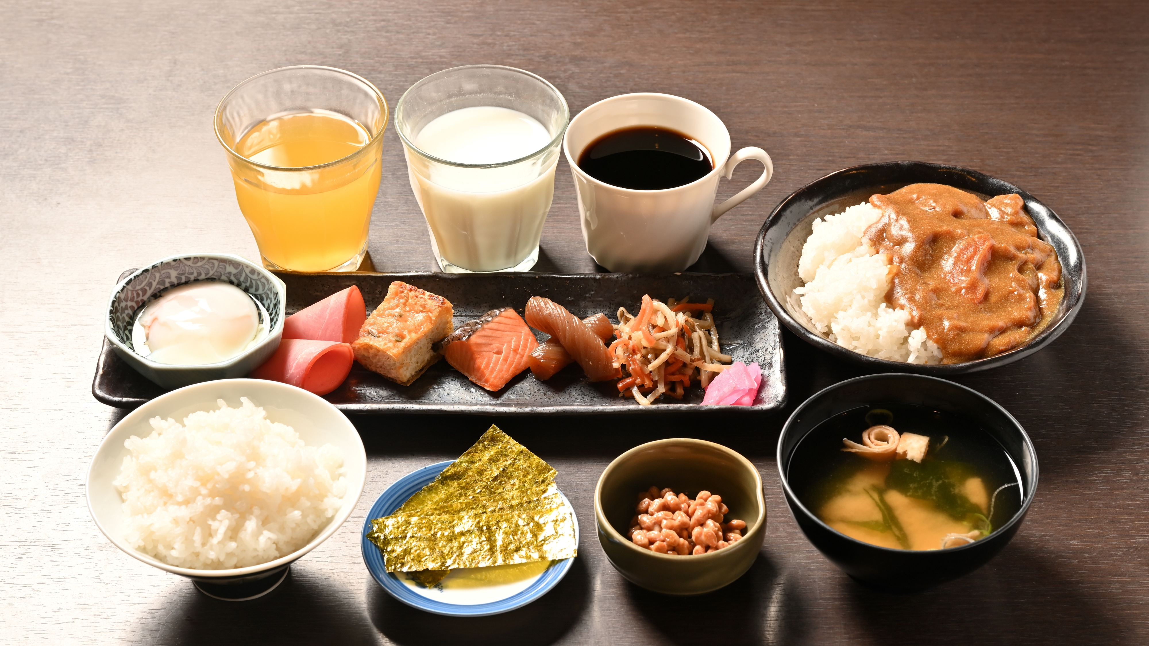 【朝食】和食（カレーあり）