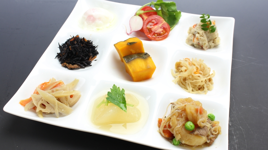 【朝食ビュッフェ付き】健康朝食で免疫力をアップ〇30種類以上の和洋ビュッフェ〇 豆富と湯葉がオススメ