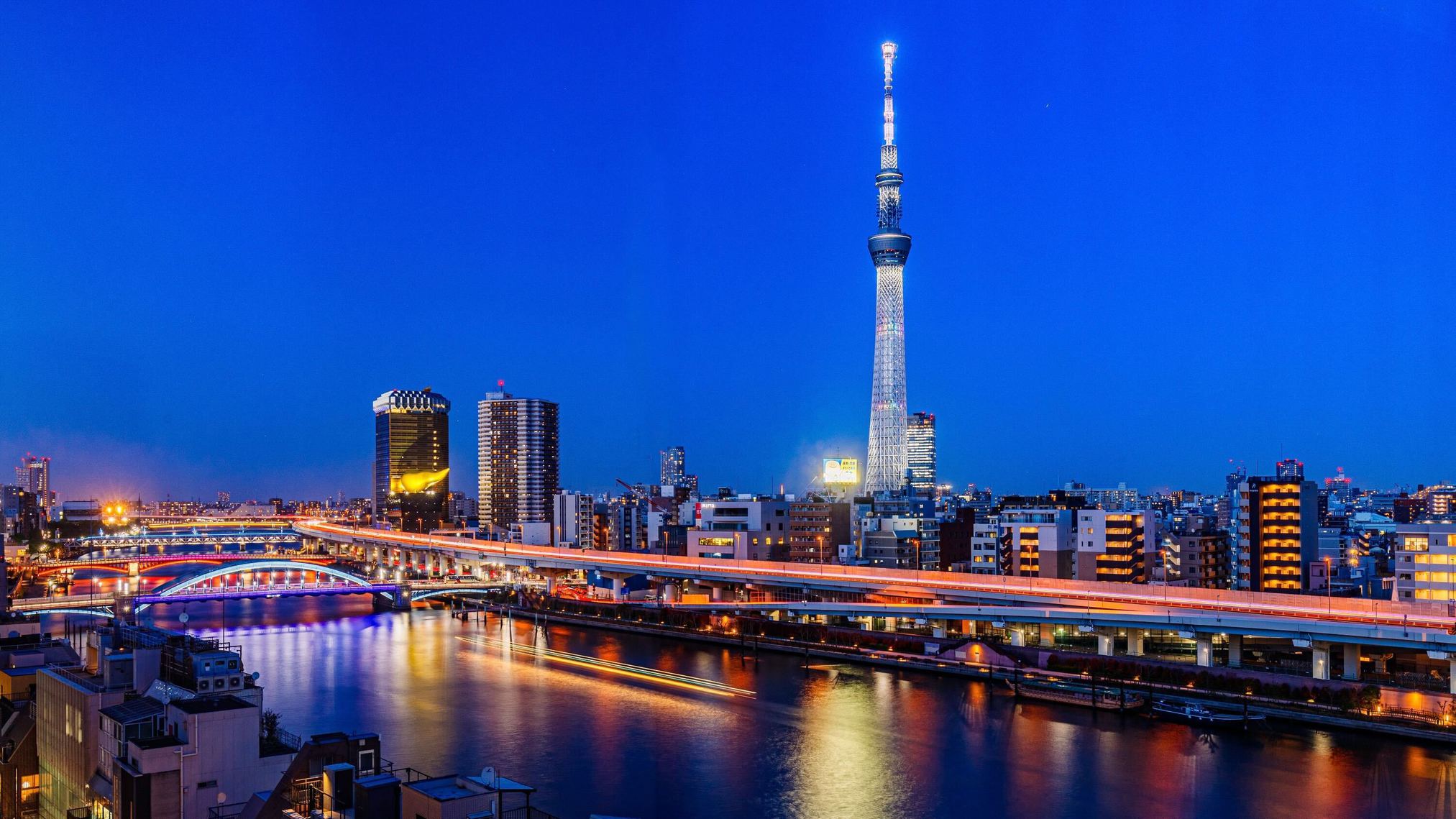 スカイ＆リバービュールーム　夜景