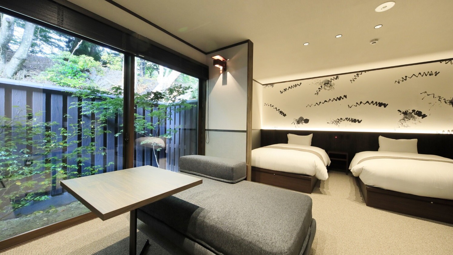 【別邸】坪庭側　客室