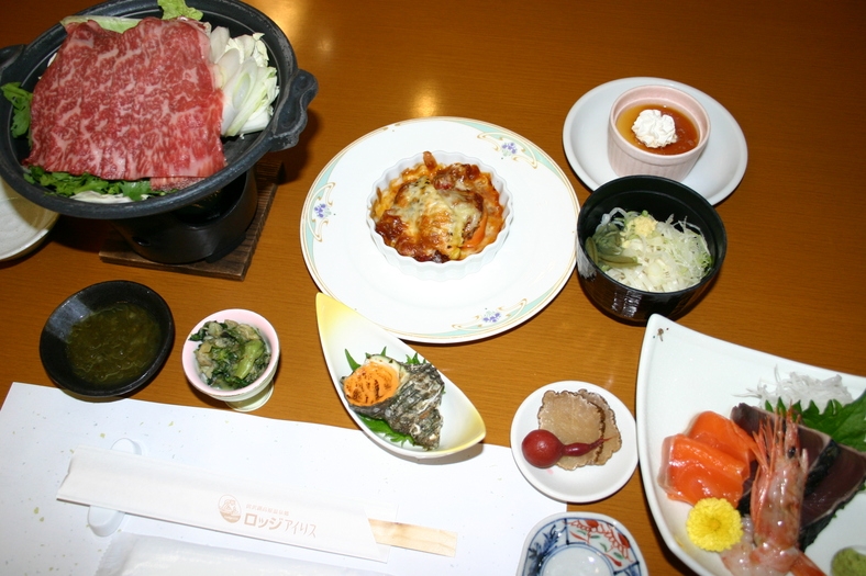 【秋田得旅】【アイリス本館】秋田錦牛すきやきプラン