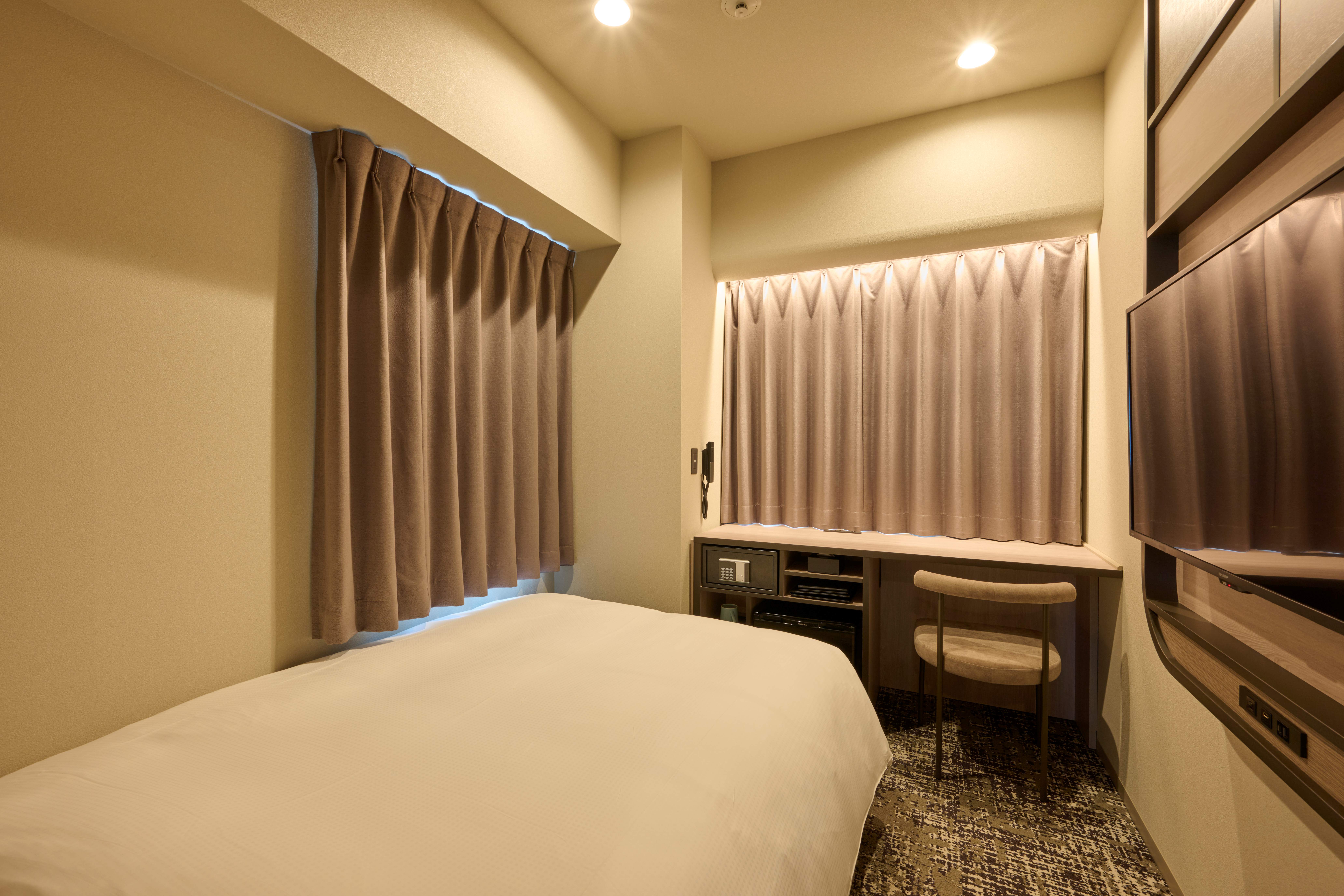 シングル(13㎡ / 140cmサイズベッド)　※一部の部屋は可動式です。