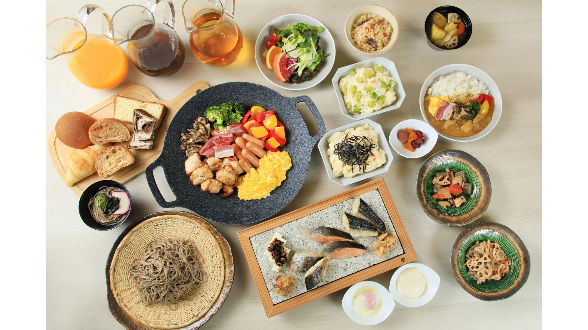 厳選された主食には、季節ごとの食材とひと手間加えたおかずが合う。