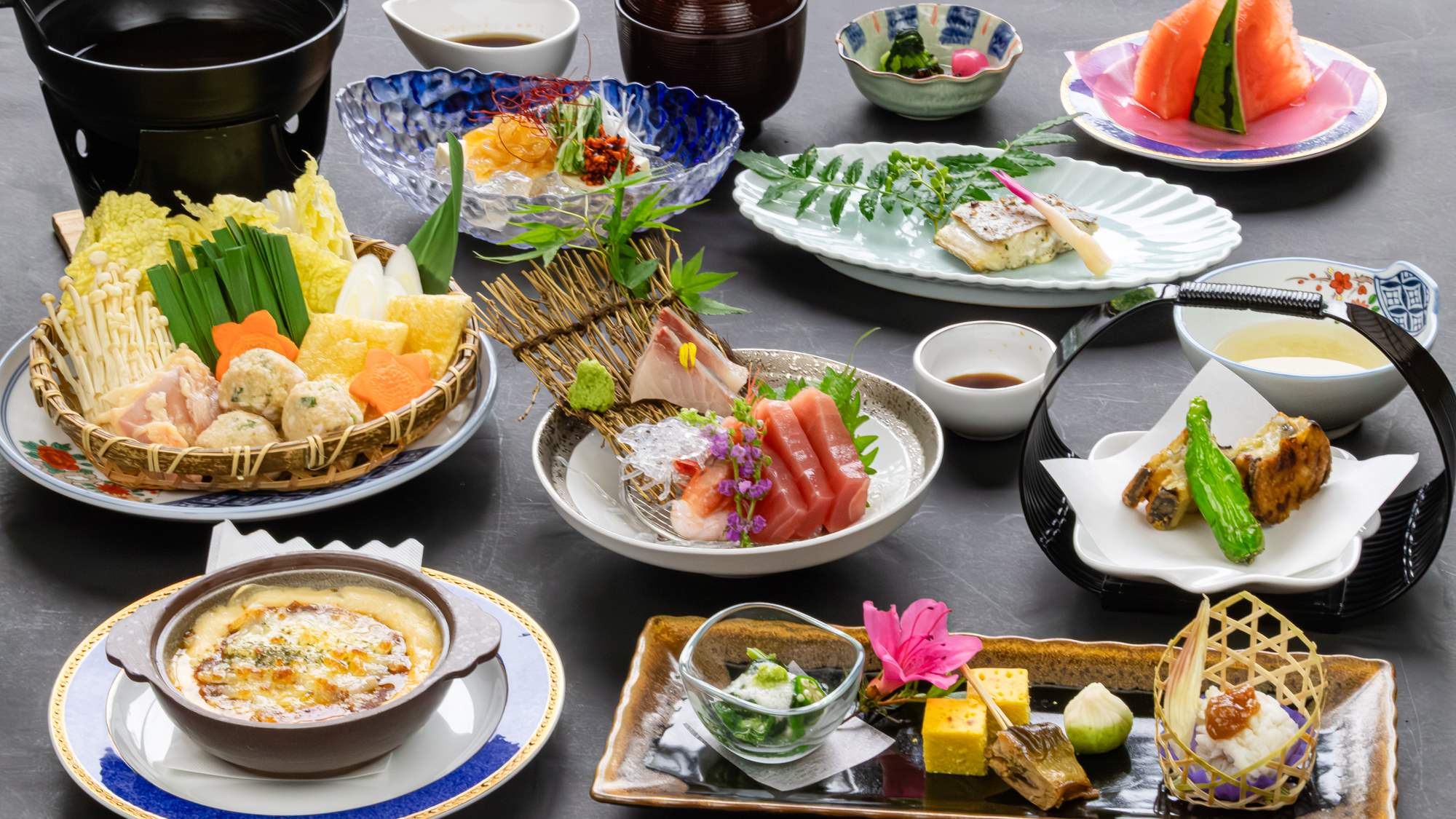 2025年7月8月《お献立一例》料理長自慢の逸品をご用意しております