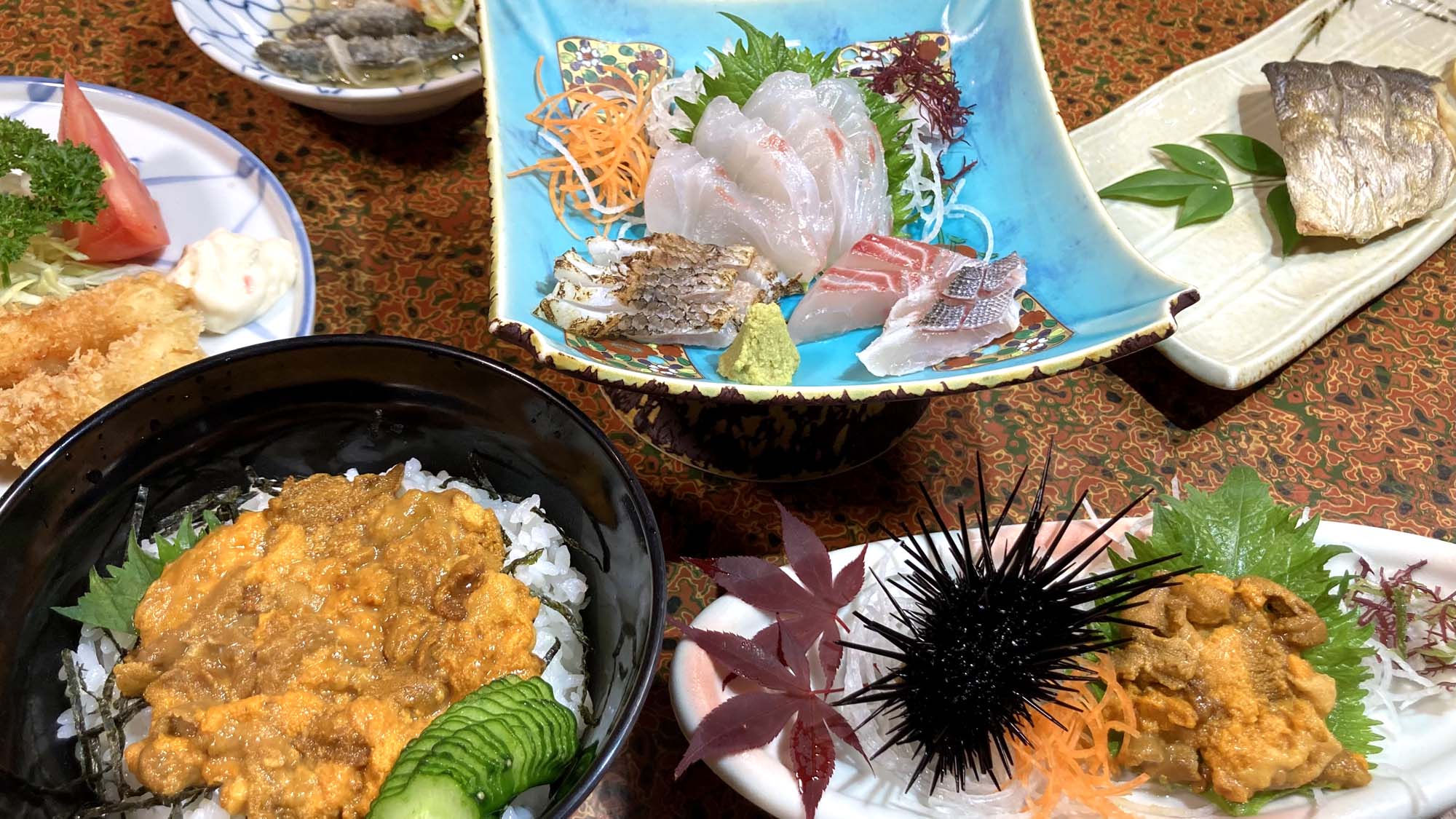 生うに三昧！天草のウニをご堪能下さい♪