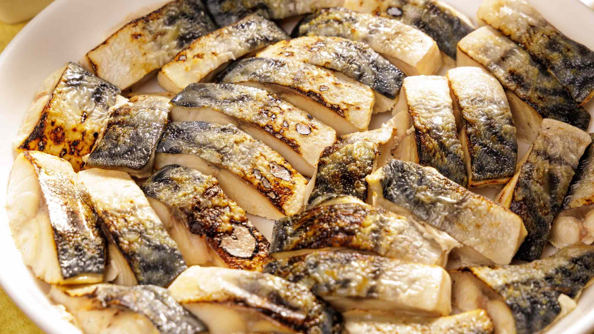 朝食一例　焼き魚