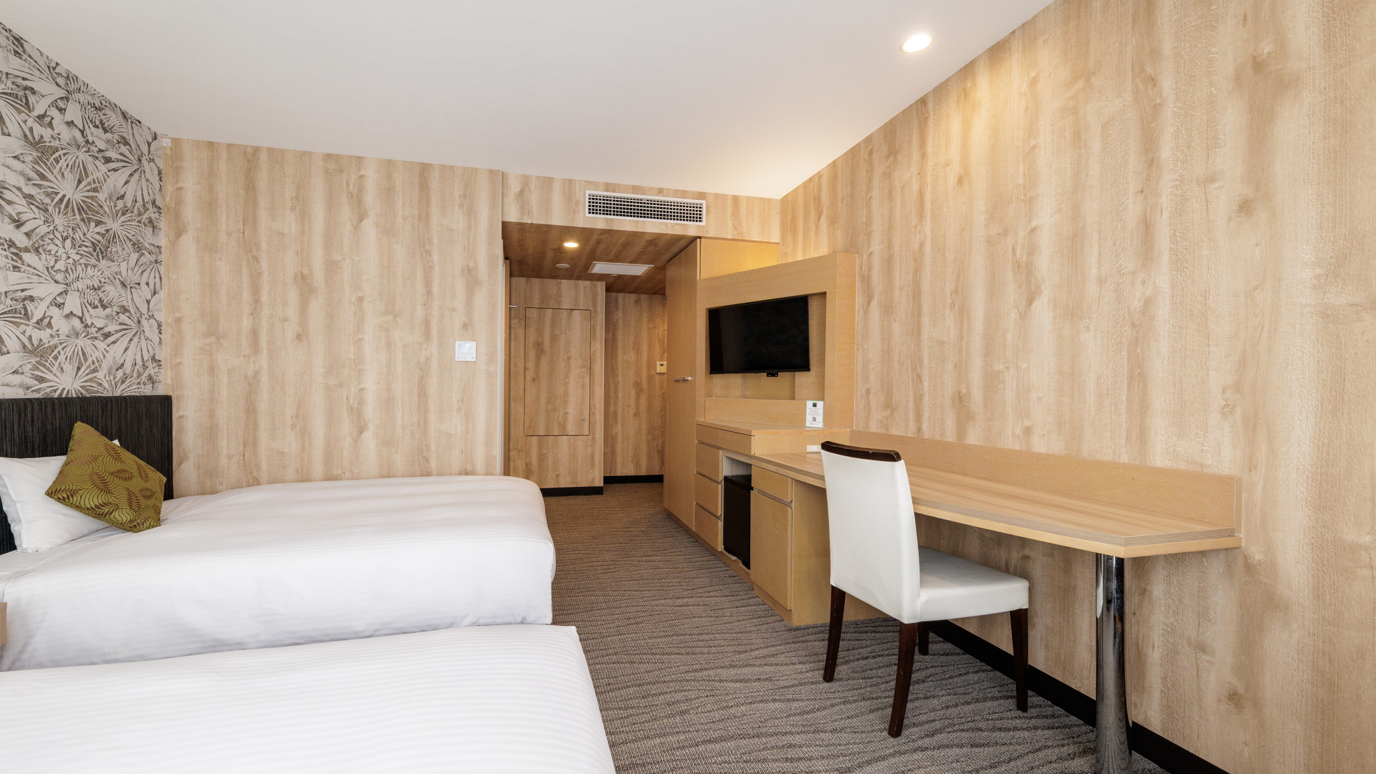 モデレートツインルーム25.4㎡（ベッド幅140㎝&times;2台）