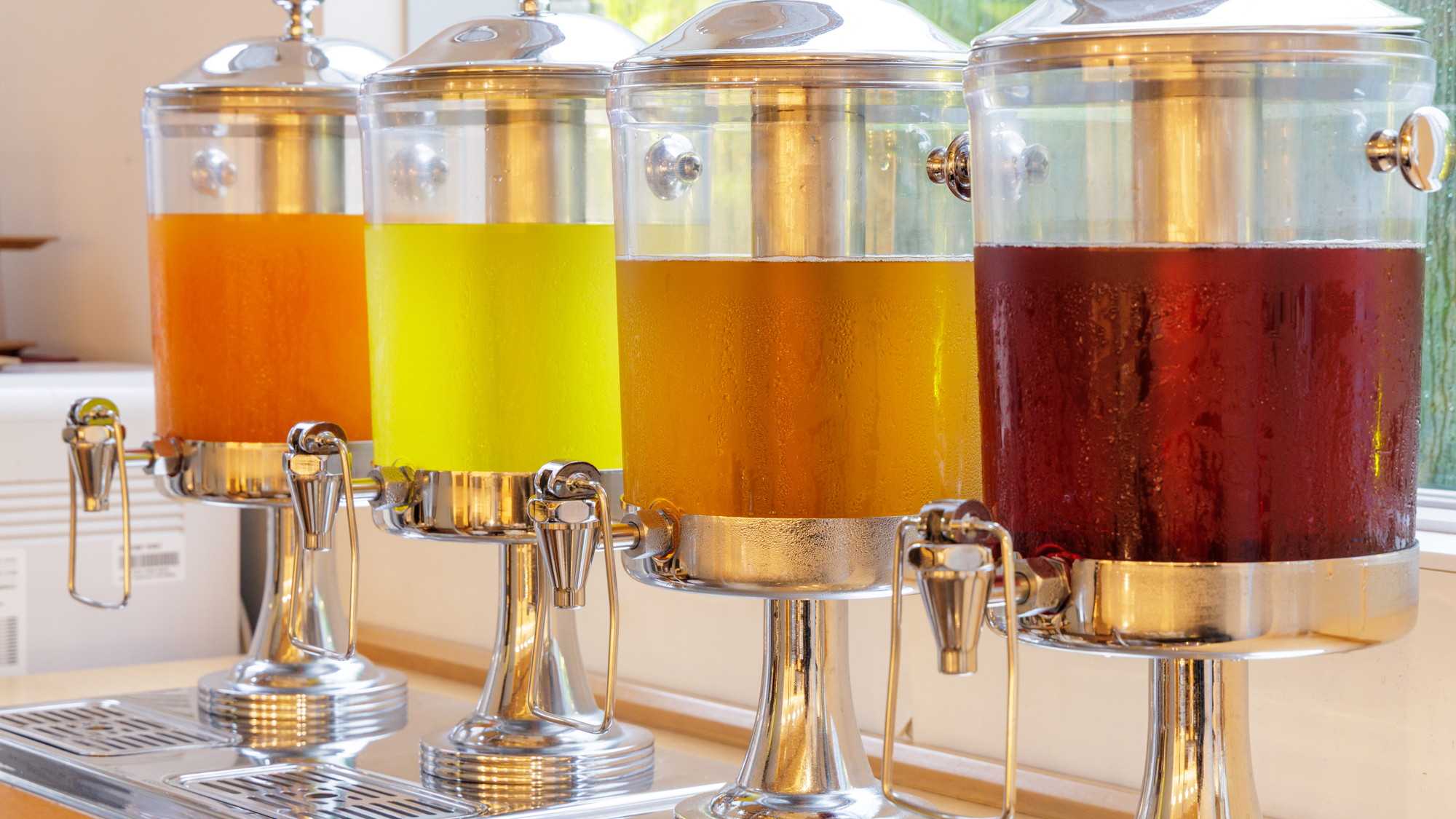 朝食会場 ドリンクバー